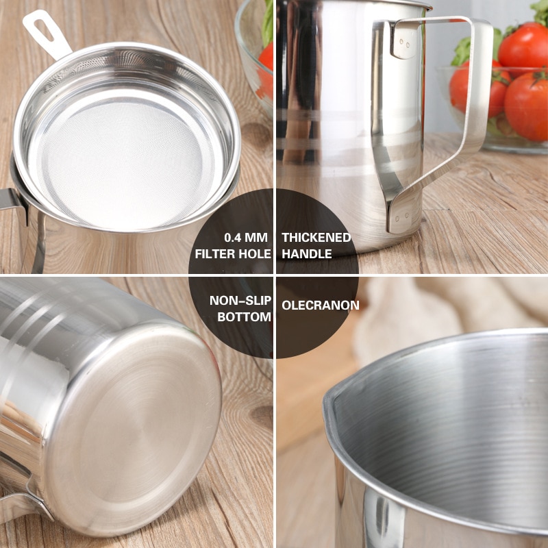 1.2L Stainless Cooking Oil Strainer