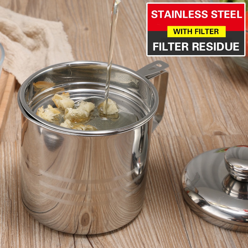 1.2L Stainless Cooking Oil Strainer