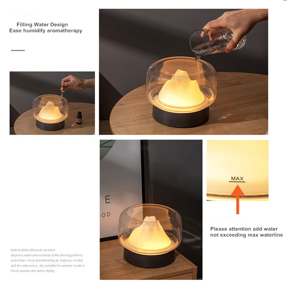 Aromatherapy Humidifier With LED Lamp