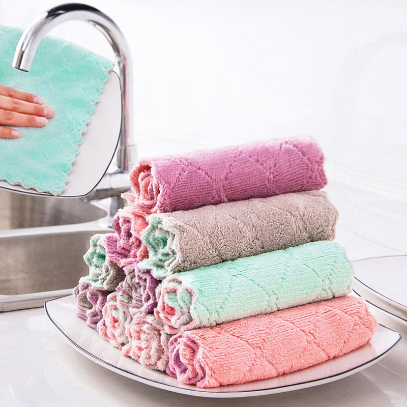 Microfiber Rags Cleaning Cloth (2 pcs)