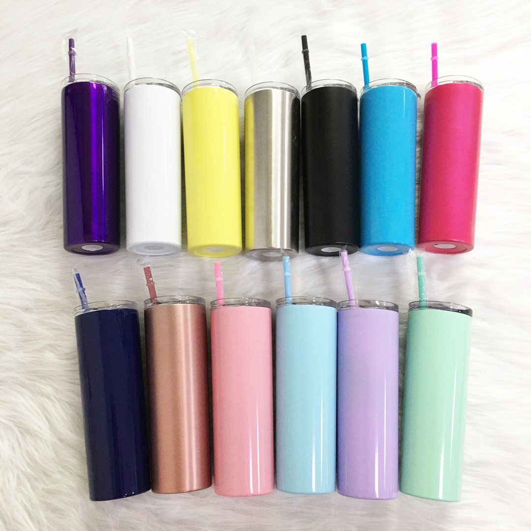 Insulated Coffee Tumbler with Straw