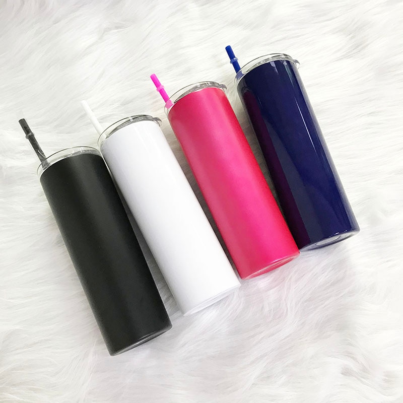 Insulated Coffee Tumbler with Straw