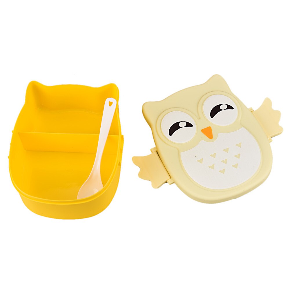 Owl Bento Box for Kids Sectioned Food Keeper