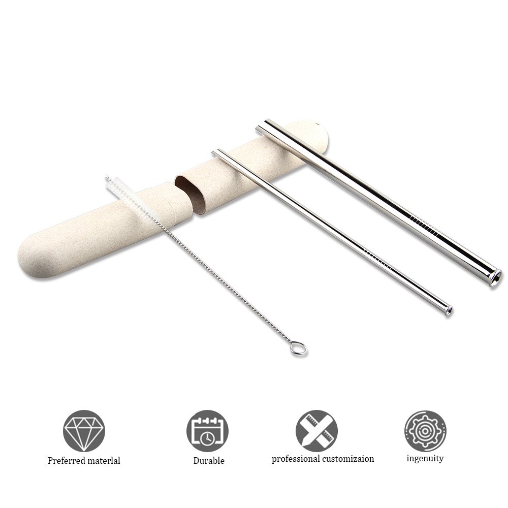 Reusable Bubble Tea Straw Set (4pcs)