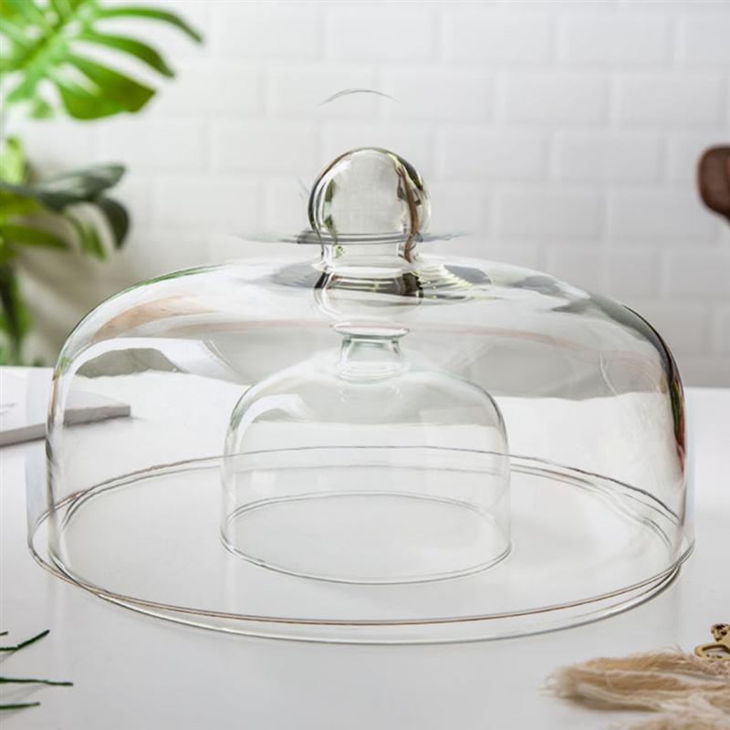 Glass Cake Cover Transparent Lid