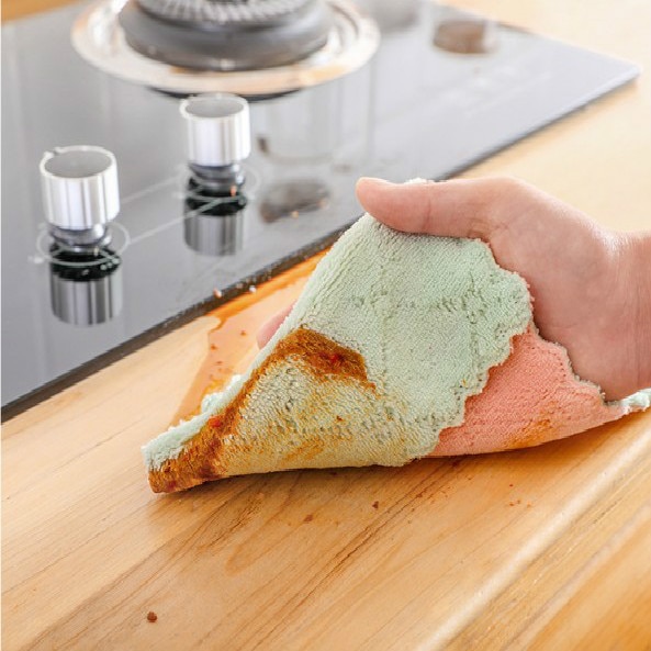 Microfiber Kitchen Cloths Cleaning Fabric (5 pcs)