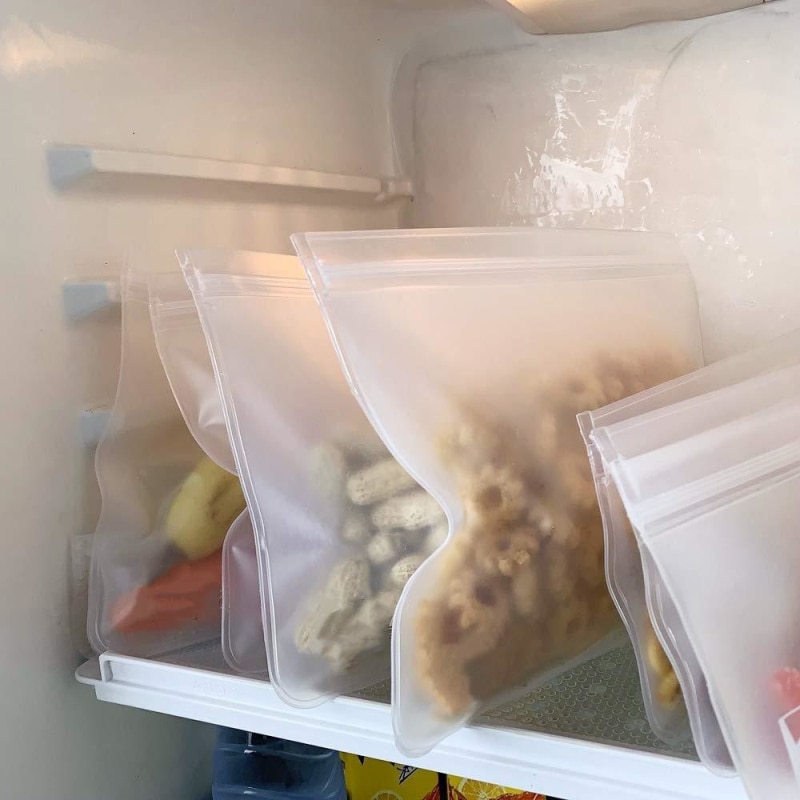 Plastic Food Storage Bag Reusable and Resealable