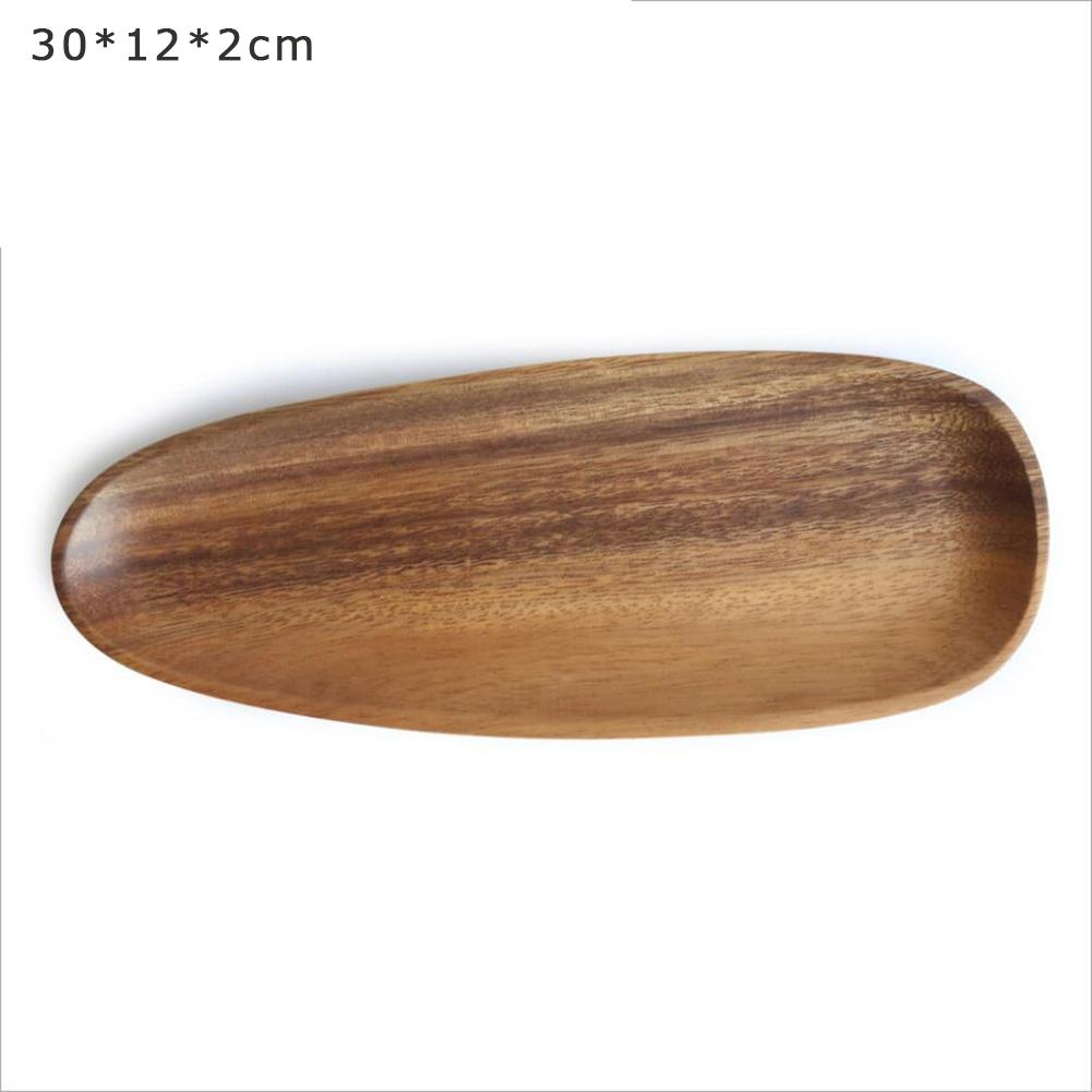 Solid Wooden Serving Plate