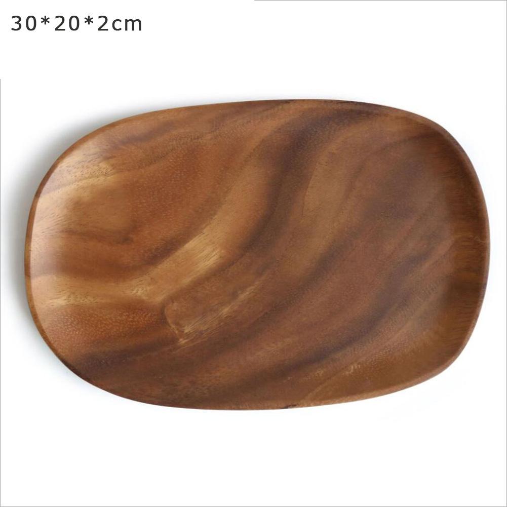 Solid Wooden Serving Plate