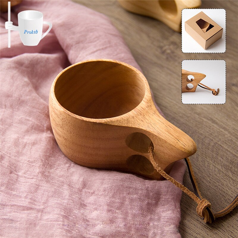 Wooden Mug Rustic Style Coffee Cup