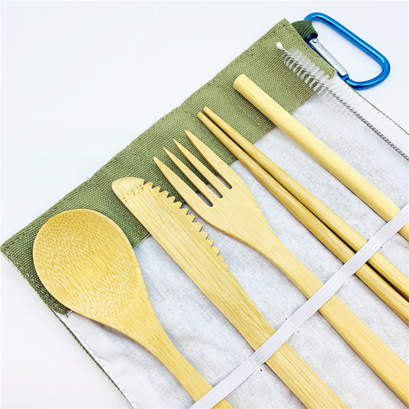 Bamboo Flatware Travel Set