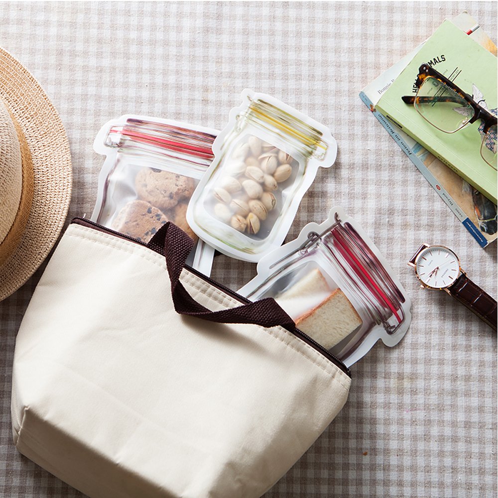 Mason Jar Bags Ziplock Storage Bag