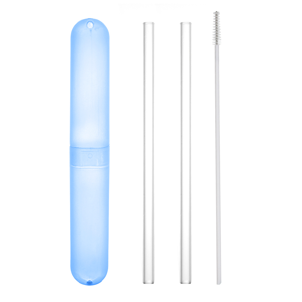 Reusable Glass Straws Set