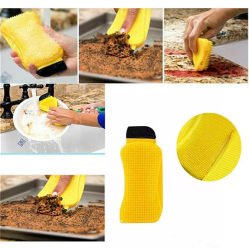 Silicone Dish Sponge 3-in-1 Cleaner