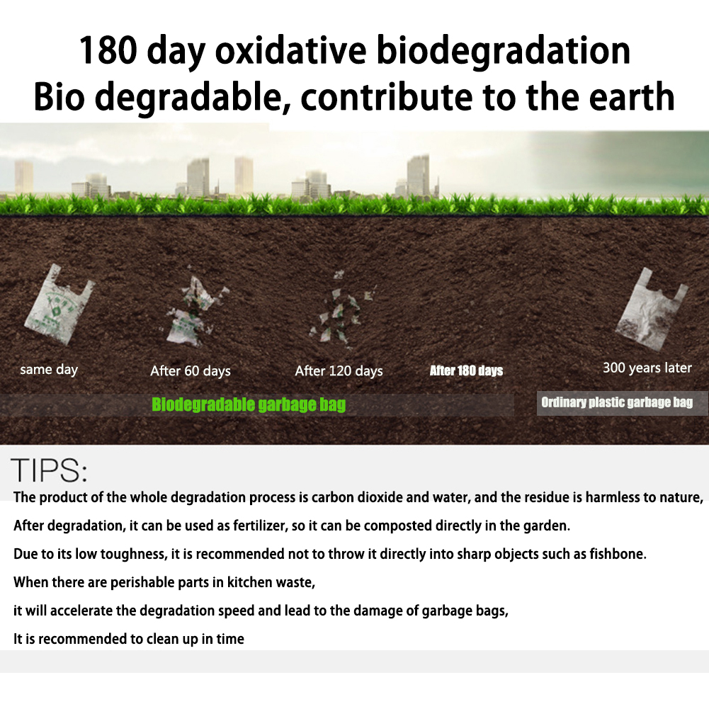 Biodegradable Trash Bags 100PCS Set