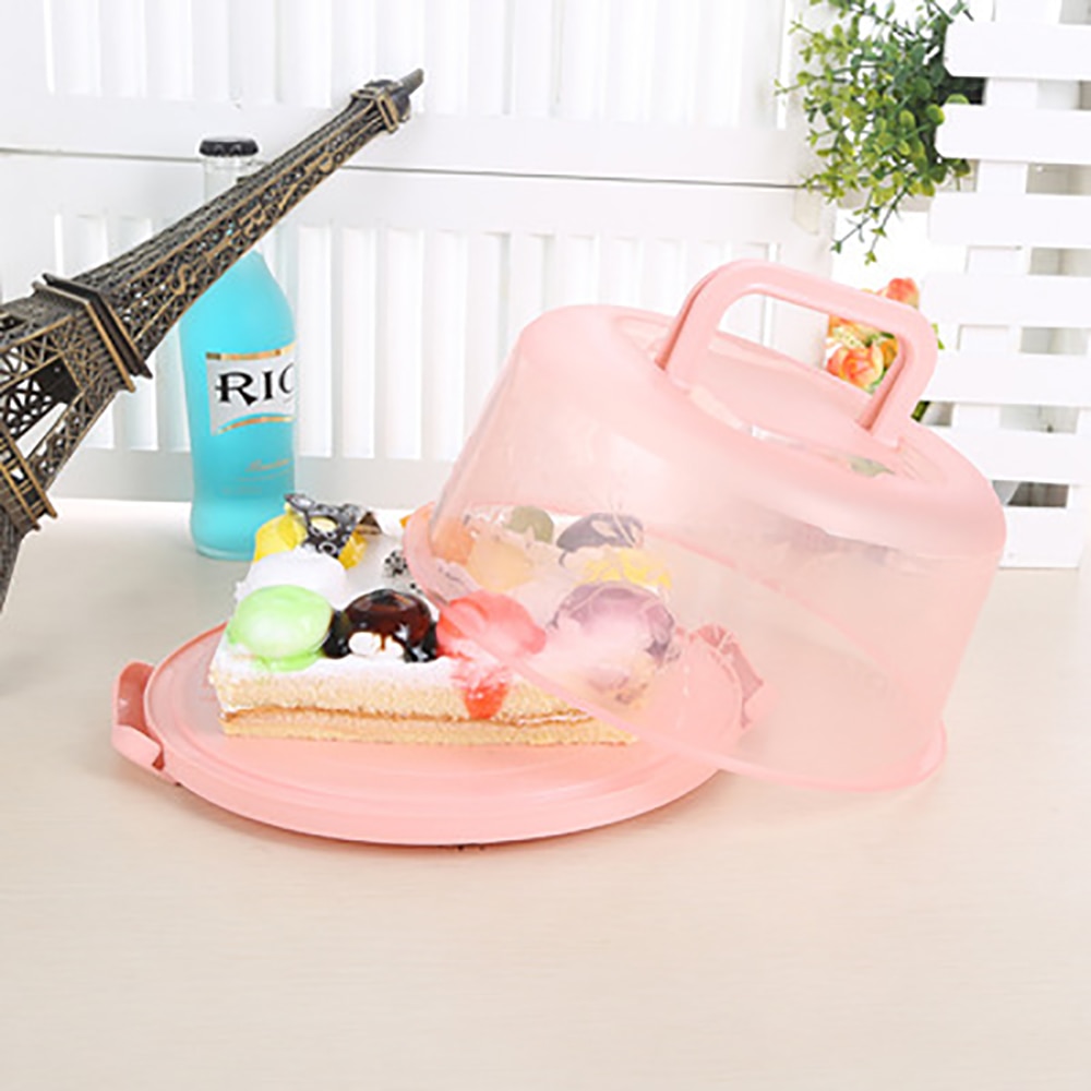 Plastic Cake Container with Handles