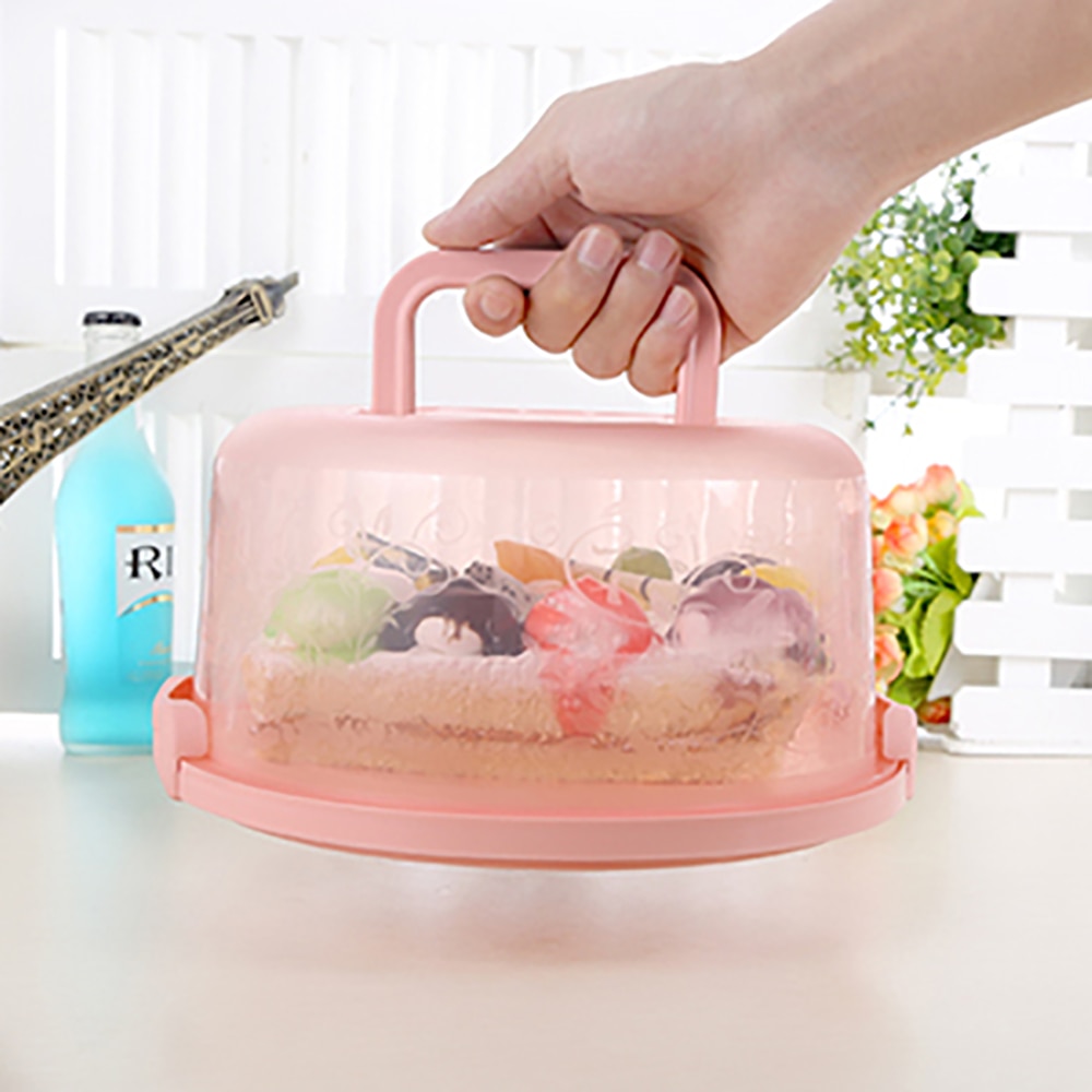 Plastic Cake Container with Handles