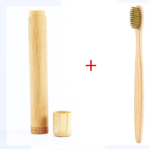 Biodegradable Toothbrush with Container