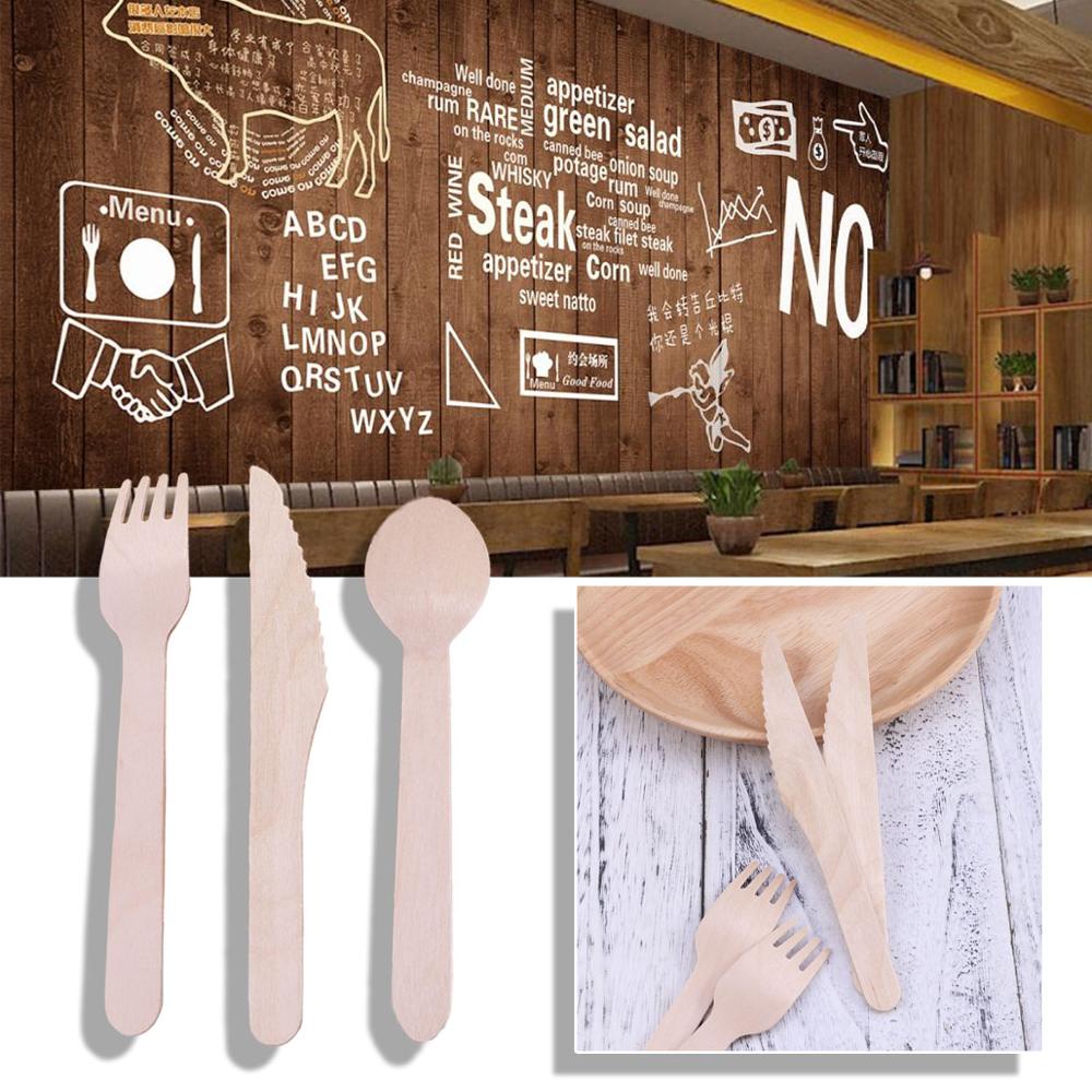 Disposable Wooden Cutlery Set