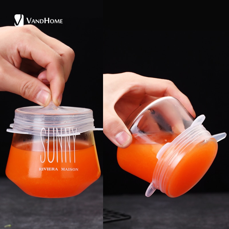 Stretch Lids Silicone Food Cover (6 pcs)