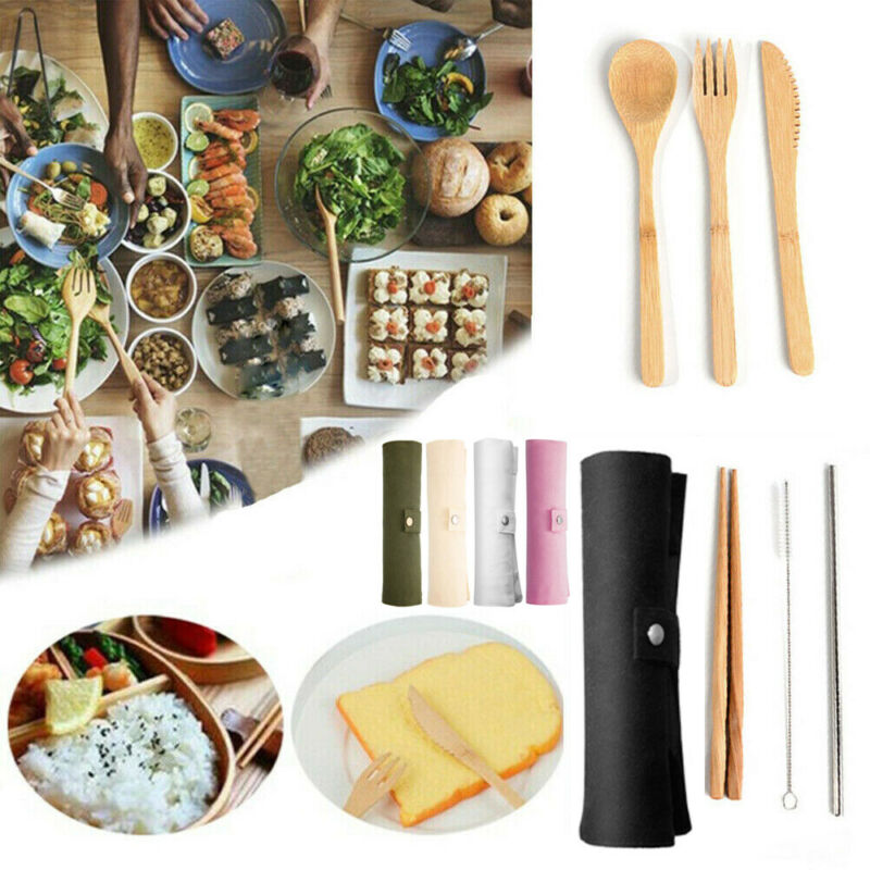 Bamboo Cutlery Set Eco-friendly Utensils