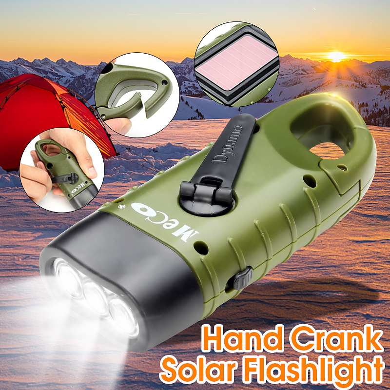 Crank Flashlight Mini Emergency Light