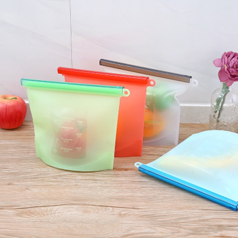 Reusable Silicone Bag Leak-proof Storage