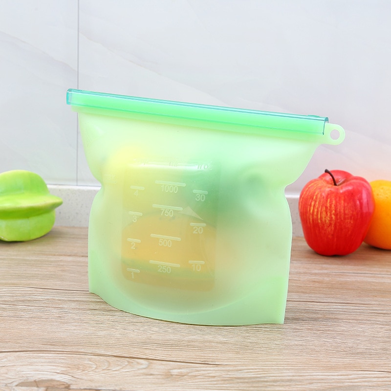 Reusable Silicone Bag Leak-proof Storage