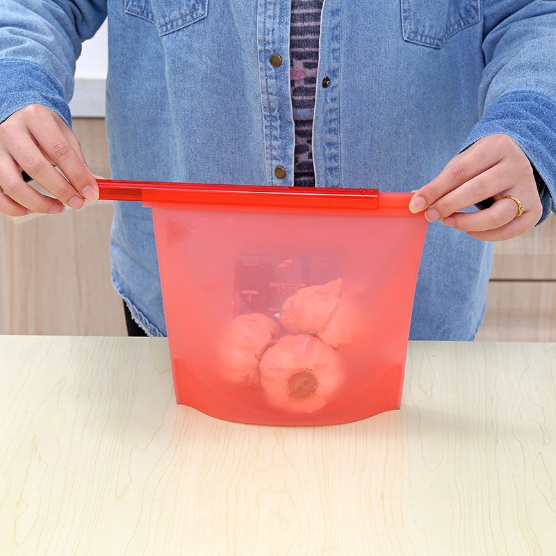 Reusable Silicone Bag Leak-proof Storage