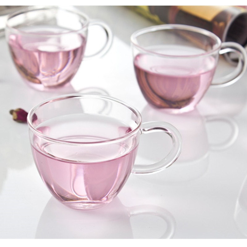 Glass Tea Cup with Glass Saucer