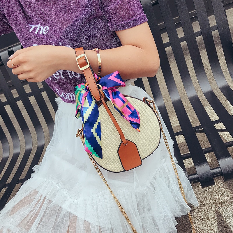 Summer Bags Straw Beach Crossbody