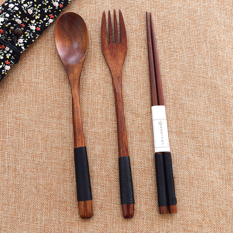 Kitchen Utensil Set Wooden Spoon and Fork