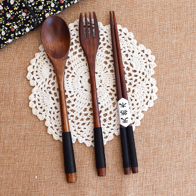 Kitchen Utensil Set Wooden Spoon and Fork