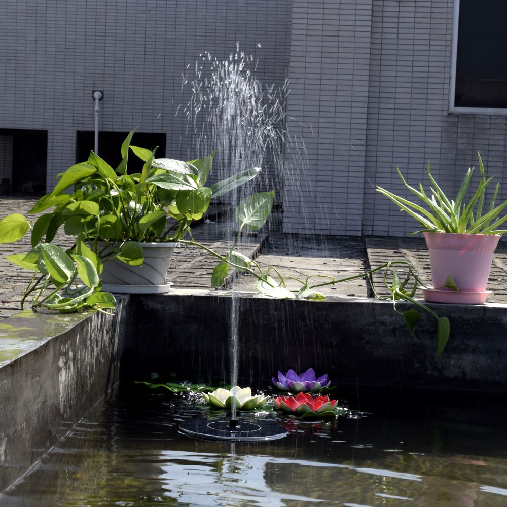 Solar Powered Fountain Pump Floating