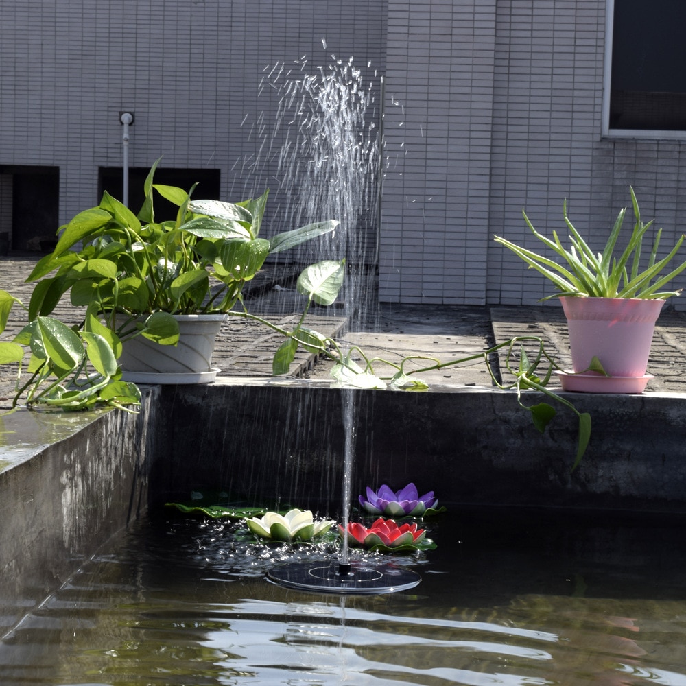 Solar Powered Fountain Pump Floating