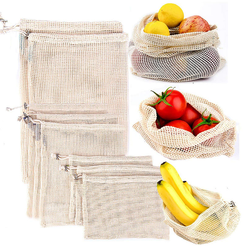 Mesh Bag Drawstring Vegetable Storage