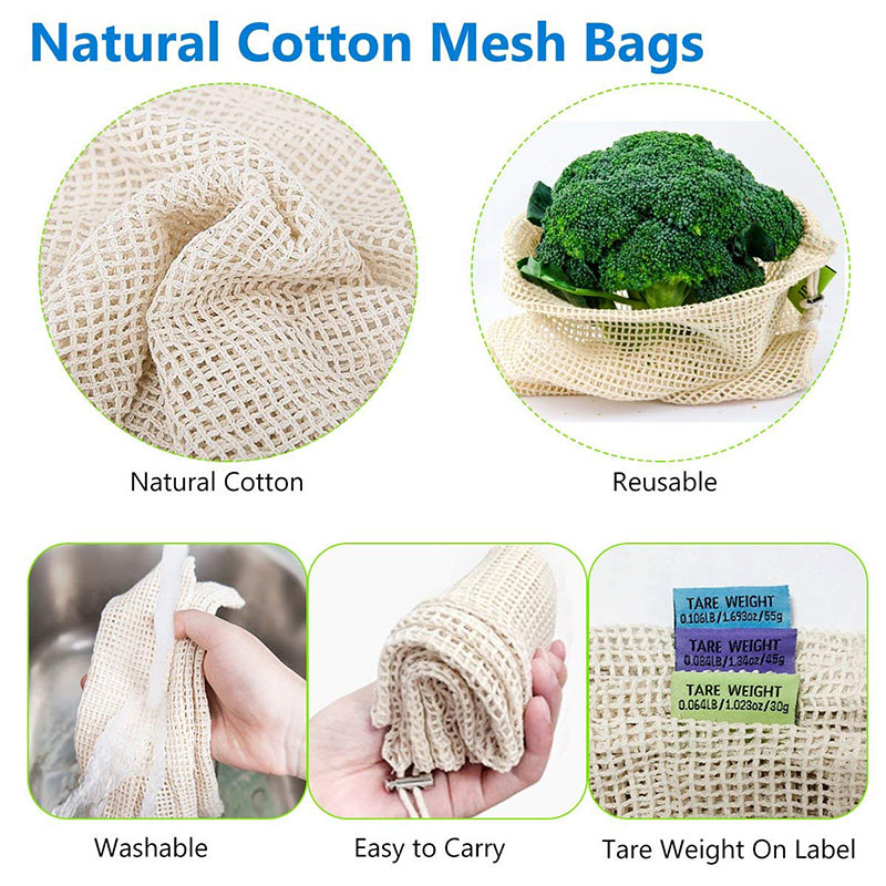 Mesh Bag Drawstring Vegetable Storage
