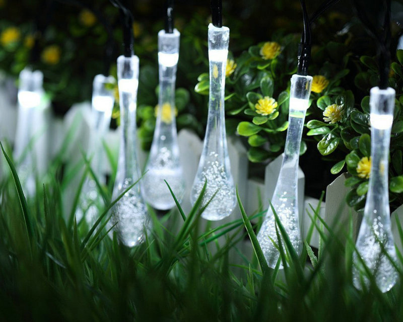 Waterproof Solar Raindrop Lights