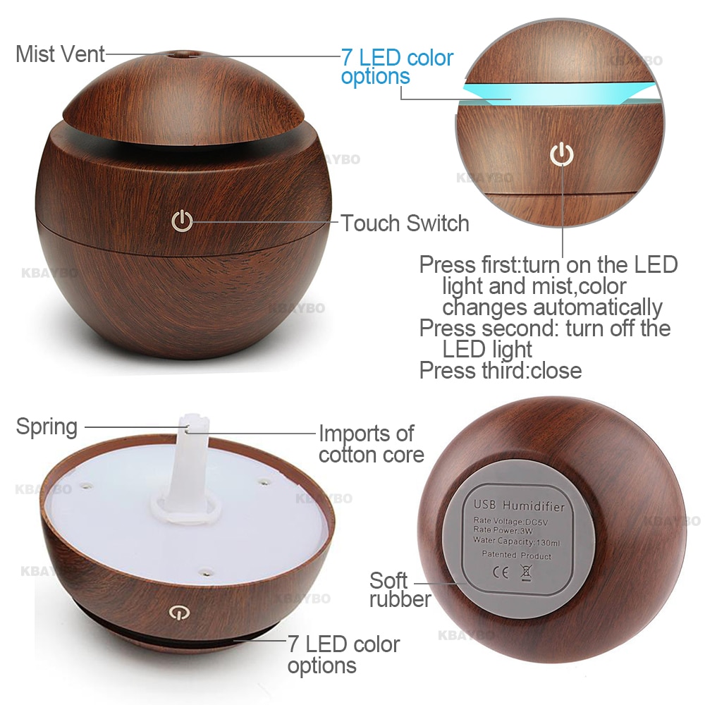 Cool Mist Diffuser Aromatherapy Air Purifier