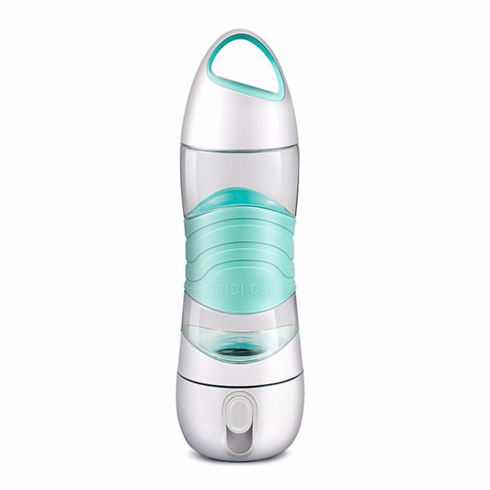 Sports Water Bottle Smart Reminder with Mist Sprayer