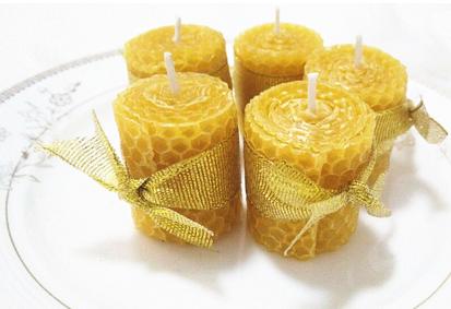 Hand Rolled Natural Bee Wax Candles (Set of 8)