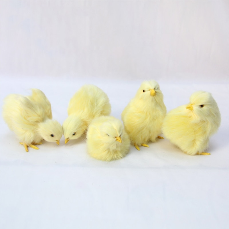 Realistic Yellow Baby Chick Toy