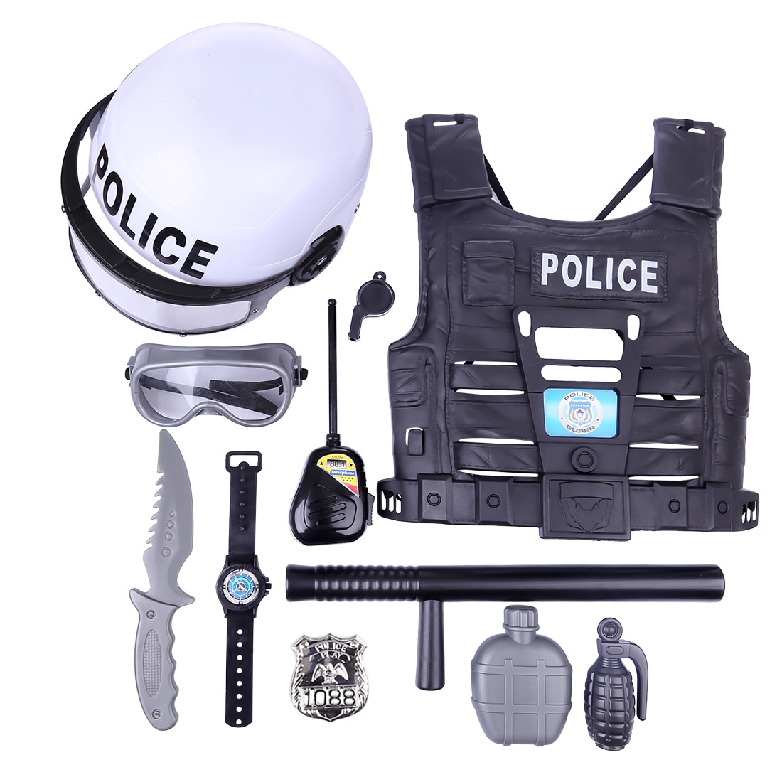 Policeman Toys for Kids (11 Pcs)