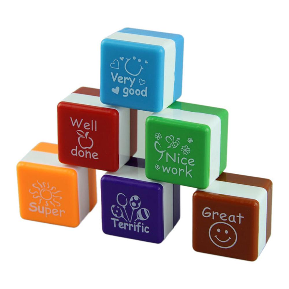 Teacher Stamps Set Reward Seals (6 Pcs)