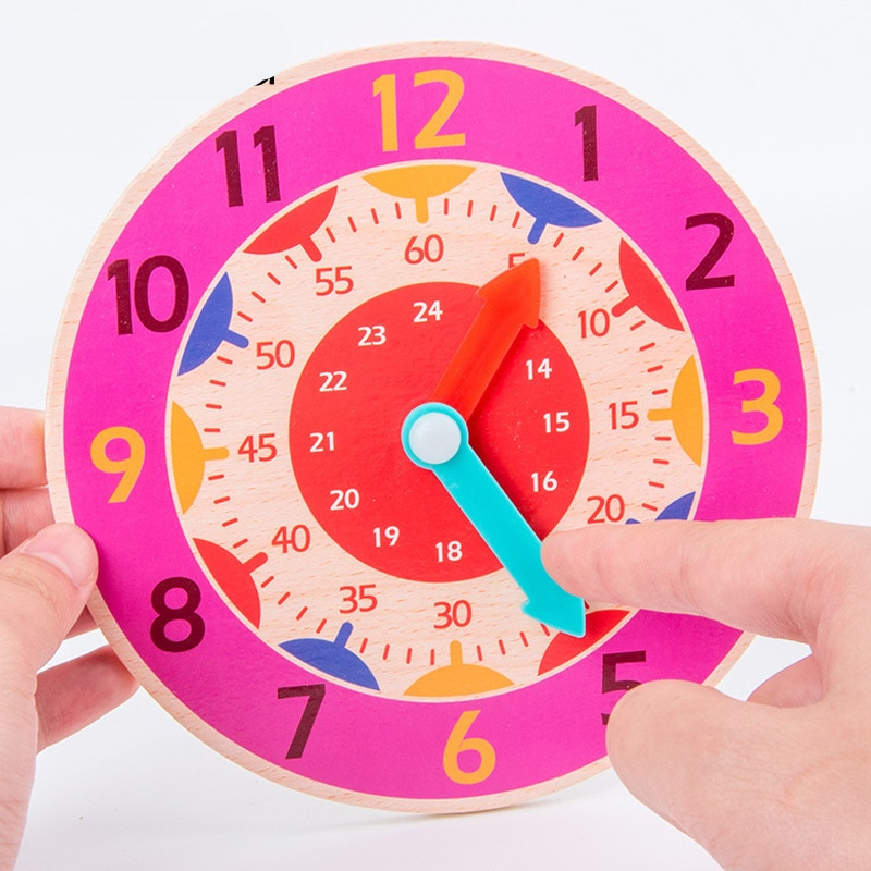 Children’s Teaching Clock Wooden Toy