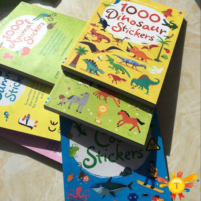 Kids Sticker Book with 1000 Reusable Stickers