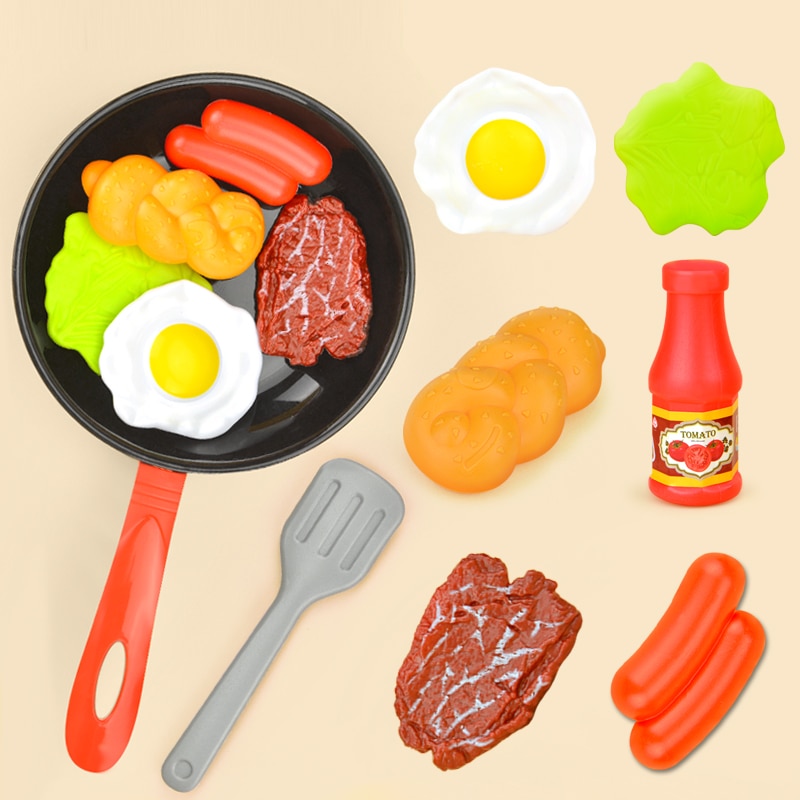 Kids Plastic Play Food Set