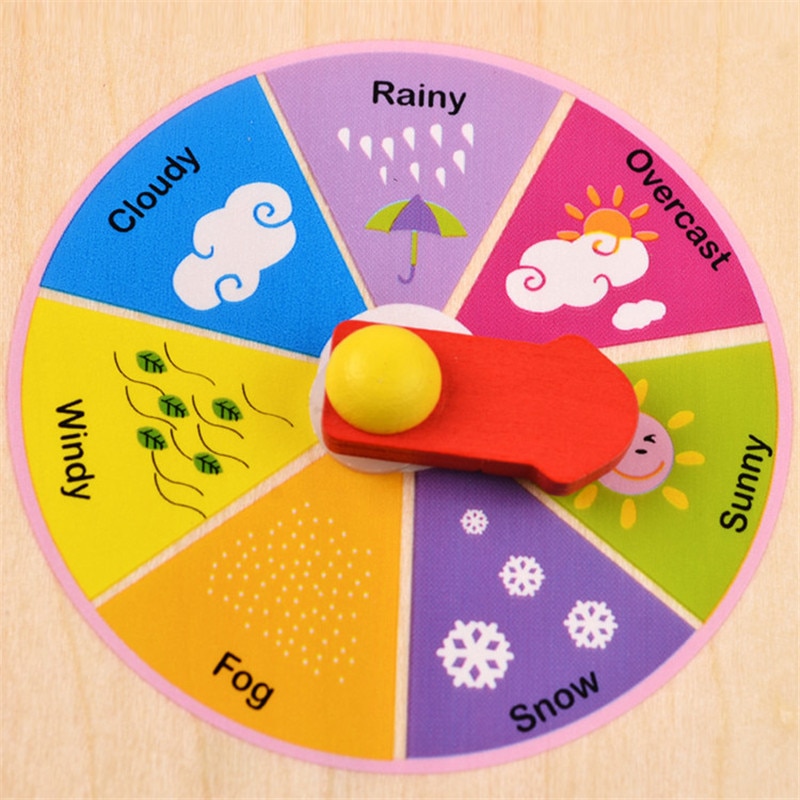 Kids Learning Clock Wooden Toy