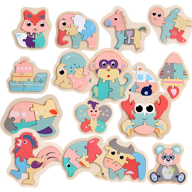 Children’s Jigsaw Puzzle Animals Design