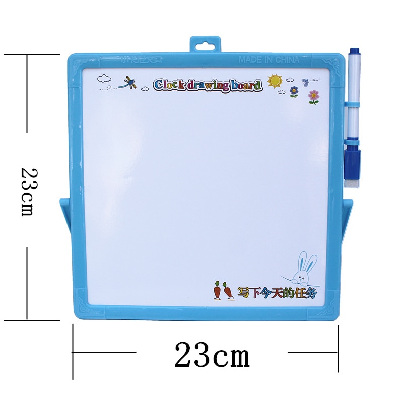 Kid’s Whiteboard with Learning Clock